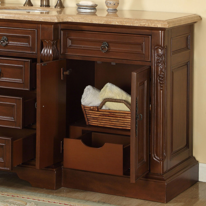 Silkroad Exclusive 72" Single Sink Bathroom Vanity Set & Reviews Wayfair